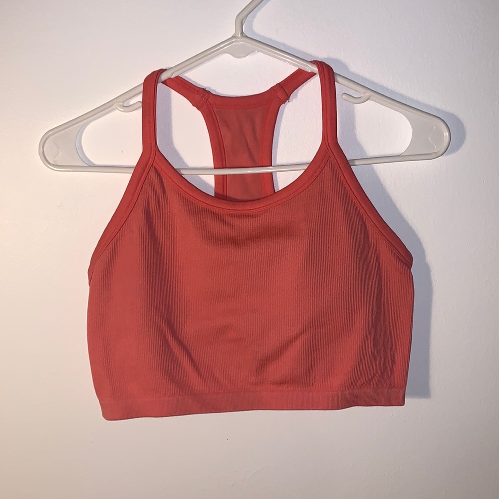 ORANGE/PINK SPORTS BRA